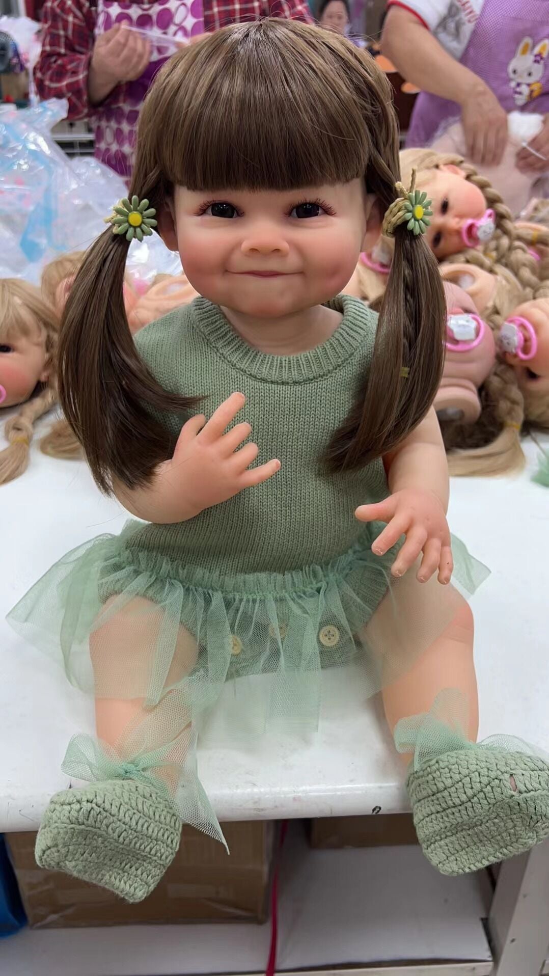 Lovely  Full Body Soft Silicone Reborn  Doll