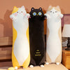 Giant  Stuffed  Animal Cats Long Bolster Plush Toy Pillow
