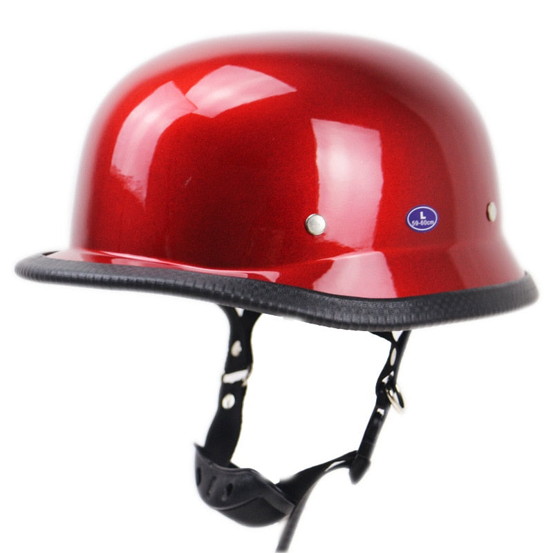 Retro Half Open Face Motorcycle Helmet