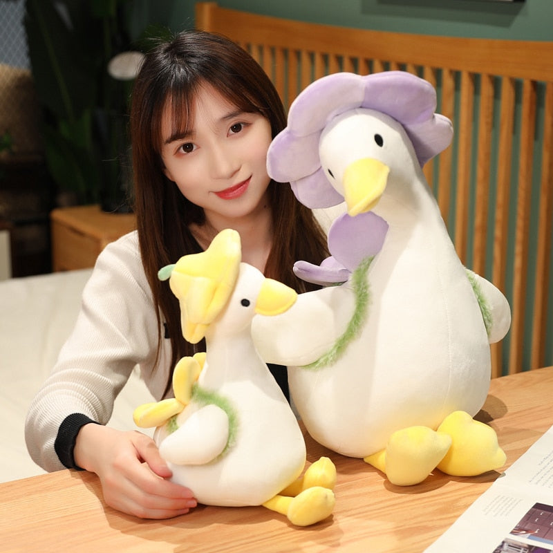 Kawaii Stuffed Animal Fluffy Duck Plush Toy