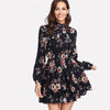 Long Sleeve Autumn Floral Women Dresses - Goods Shopi