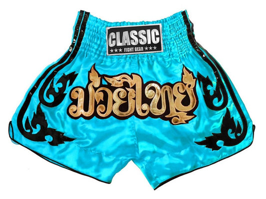 Muay Thai Shorts Skyblue Classic : CLS-016