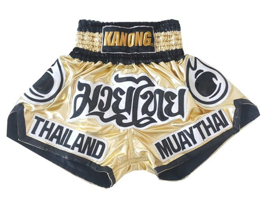 Muay thai shorts Kanong Gold : KNS-118