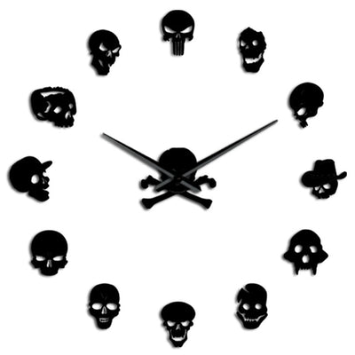 DIY Skull Heads Giant Wall Clock - Goods Shopi