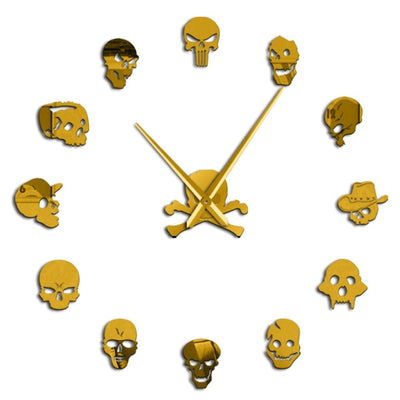 DIY Skull Heads Giant Wall Clock - Goods Shopi
