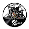 Vinyl Record Drums Set  wall Clock - Goods Shopi