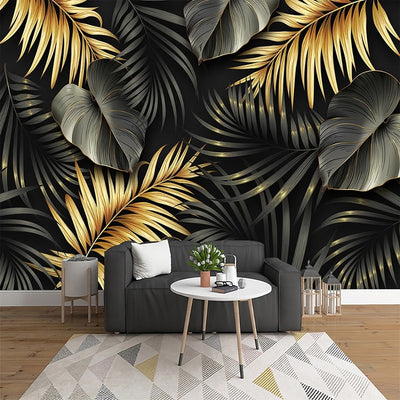 3D Mural Wallpaper Tropical Plant Leaf