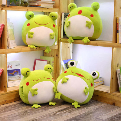 Giant Stuffed Squishy Green Frog Plush Toy