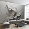 Mural Wallpaper Beauty Lady Gray Modern Art - Goods Shopi