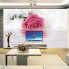 Wallpaper Mural 3D Beautiful Flower Romantic Rose - Goods Shopi