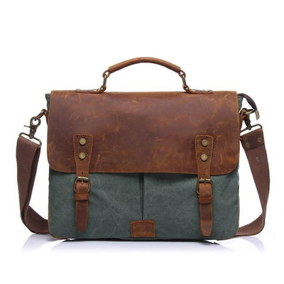 Mens Vintage Messenger Leather Shoulder Bag - Goods Shopi