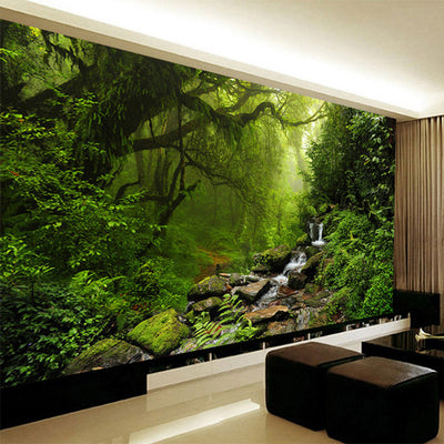 3D  Wallpaper Mural Forest Nature Landscape - Goods Shopi
