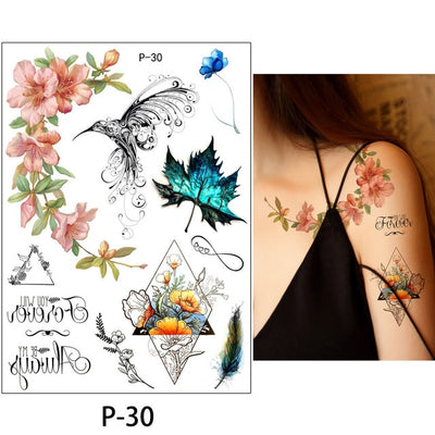 Women Body Art Temporary Tattoo Sticker - Goods Shopi