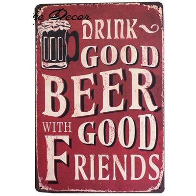Farmhouse decor ideas vintage beer signs - Goods Shopi