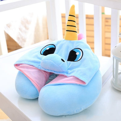 Hooded Unicorn Travel Pillow - Goods Shopi
