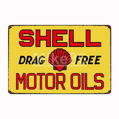 Motor Oil Tin SIGN Route 66 - Goods Shopi