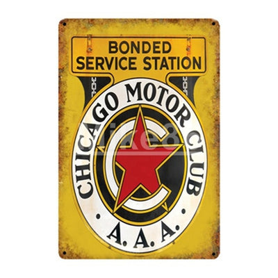 Motor Oil Tin SIGN Route 66 - Goods Shopi