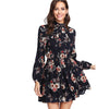 Long Sleeve Autumn Floral Women Dresses - Goods Shopi
