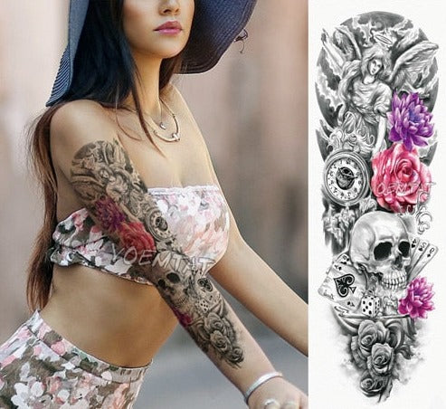 Women  Tattoos  temporary Arm sleeve - Goods Shopi