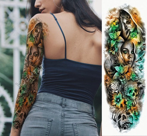 Women  Tattoos  temporary Arm sleeve - Goods Shopi