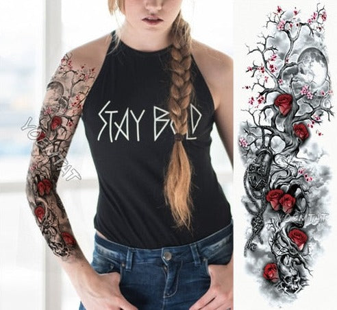 Women  Tattoos  temporary Arm sleeve - Goods Shopi