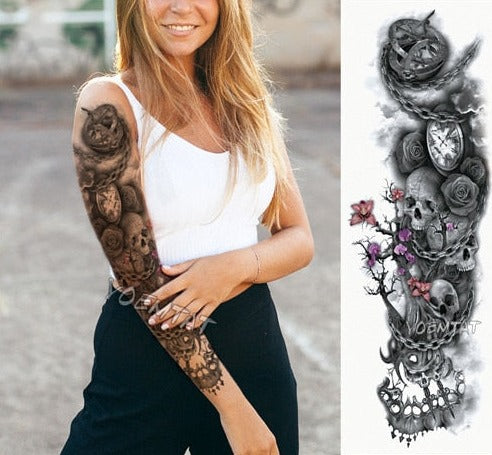 Women  Tattoos  temporary Arm sleeve - Goods Shopi