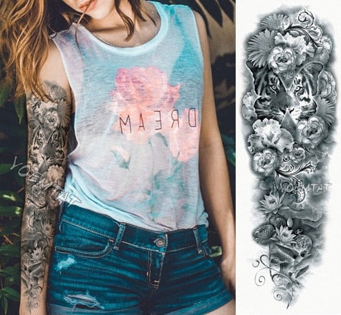 Women  Tattoos  temporary Arm sleeve - Goods Shopi