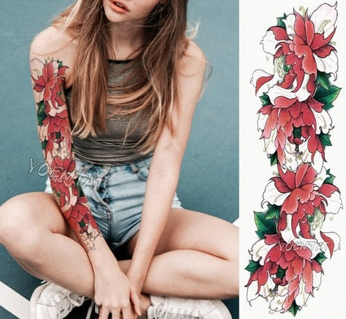 Women  Tattoos  temporary Arm sleeve - Goods Shopi