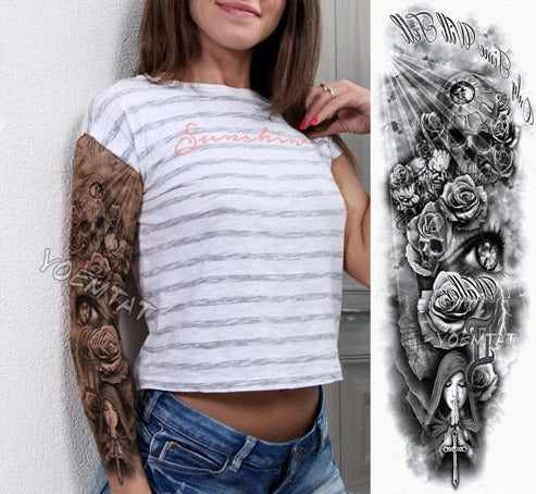 Women  Tattoos  temporary Arm sleeve - Goods Shopi