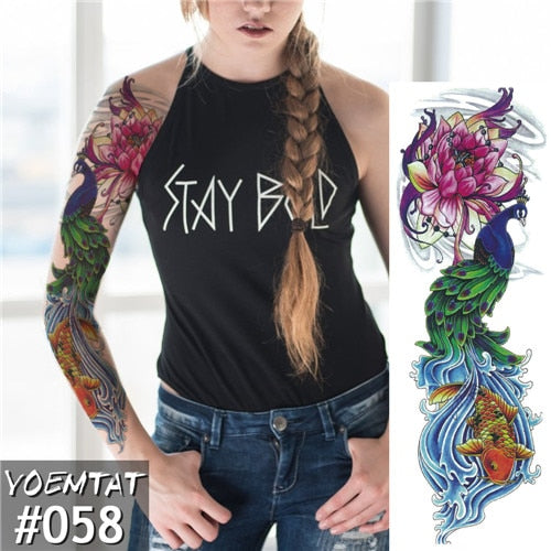 Women  Tattoos  temporary Arm sleeve - Goods Shopi