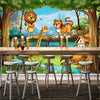 Children Room Jungle 3D Mural Cartoon Wallpaper - Goods Shopi
