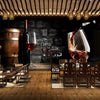 Wallpaper Retro Red Wine Brick Wall - Goods Shopi