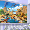 3D Cartoon Mural WallPaper Dinosaur Children's Room - Goods Shopi