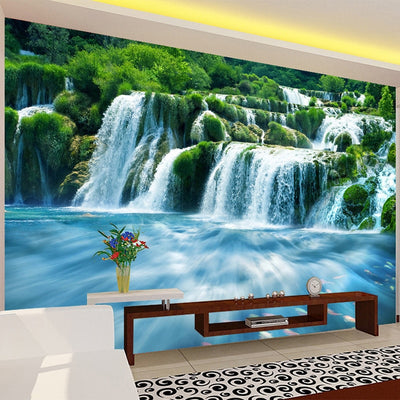 3D Wallpaper Waterfall Nature Landscape - Goods Shopi