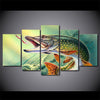 Fishing print 5 piece canvas Wall Art - Goods Shopi